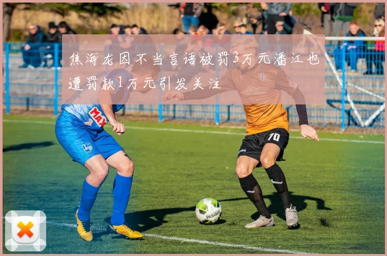 焦海龙因不当言语被罚3万元潘江也遭罚款1万元引发关注